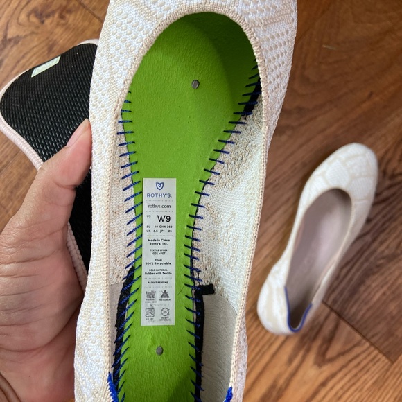 Rothy's The Square ballet flat in Lily, size 9 - Picture 5 of 8
